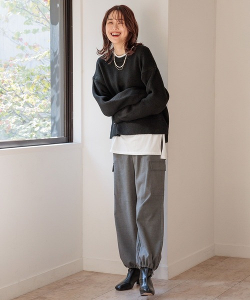 GLOBAL WORK（グローバルワーク）の「あったかハイウエストカーゴ