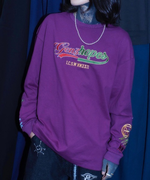 【セール】Sleeve Collage L/S Tee（Tシャツ/カットソー）｜genzai（ゲンザイ）