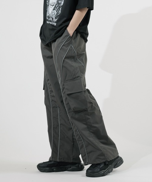 Theater code(シアターコード)の「▲piping cargo pant / パイピング カーゴパンツ(カーゴパンツ・メンズ・ダークグレー・2/3)」の14枚目の写真