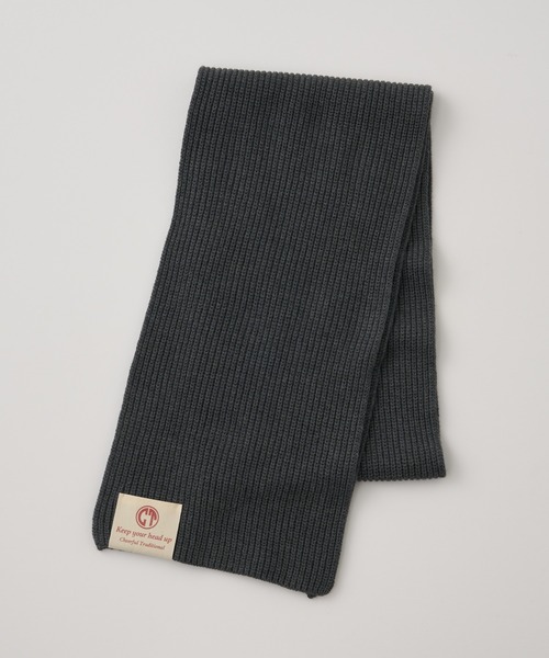 CIAOPANIC TYPY（チャオパニックティピー）の「リブニットカラーマフラー（マフラー・メンズ・グレー系その他/ブラック/チャコールグレー/レッド/カーキ・ONE SIZE）」の7枚目の写真