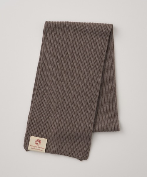 CIAOPANIC TYPY（チャオパニックティピー）の「リブニットカラーマフラー（マフラー・メンズ・グレー系その他/ブラック/チャコールグレー/レッド/カーキ・ONE SIZE）」の8枚目の写真