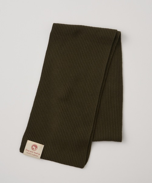 CIAOPANIC TYPY（チャオパニックティピー）の「リブニットカラーマフラー（マフラー・メンズ・グレー系その他/ブラック/チャコールグレー/レッド/カーキ・ONE SIZE）」の9枚目の写真