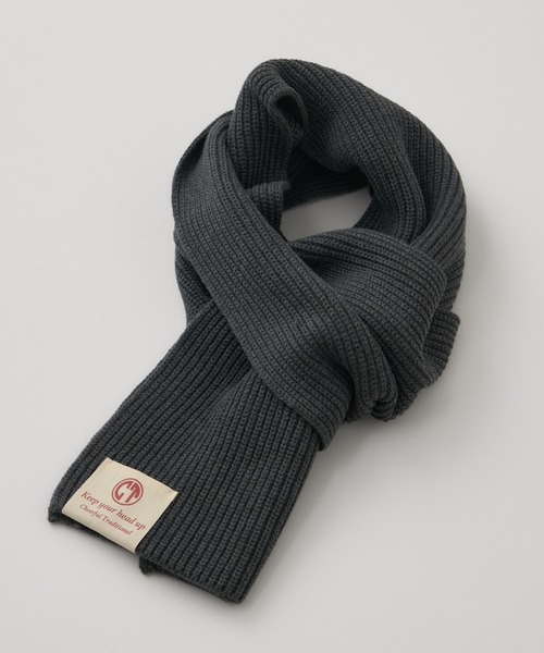 CIAOPANIC TYPY（チャオパニックティピー）の「リブニットカラーマフラー（マフラー・メンズ・グレー系その他/ブラック/チャコールグレー/レッド/カーキ・ONE SIZE）」の11枚目の写真
