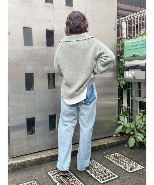 Ungrid(アングリッド)の「ハーフジップルーズニット(ニット/セーター・レディース・ブラック/ヘザーグレー/オフホワイト・FREE)」の19枚目の写真