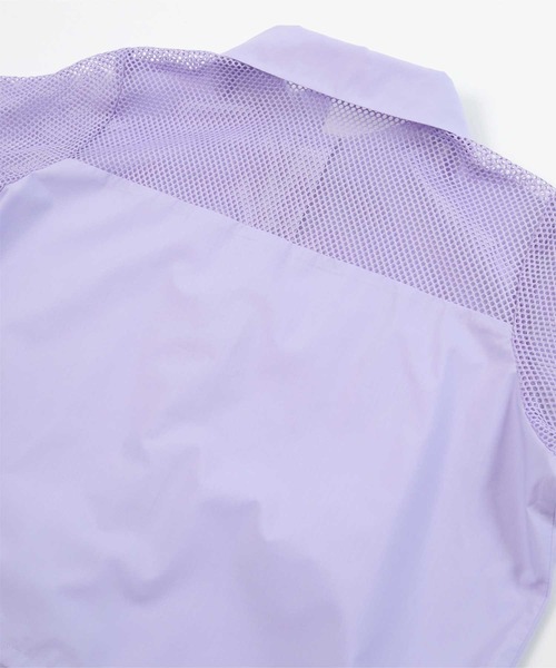 miette(ミエット)の「メッシュ切替半袖ショートシャツ(シャツ/ブラウス・レディース・イエロー/パープル/オフホワイト・FREE)」の7枚目の写真
