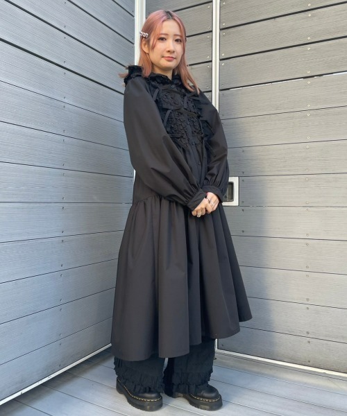 Candy Stripper(キャンディストリッパー)の「ALWAYS WITH YOU HOODIE ワンピース(ワンピース・レディース・ライトブルー/オフホワイト/ブラック・2)」の10枚目の写真