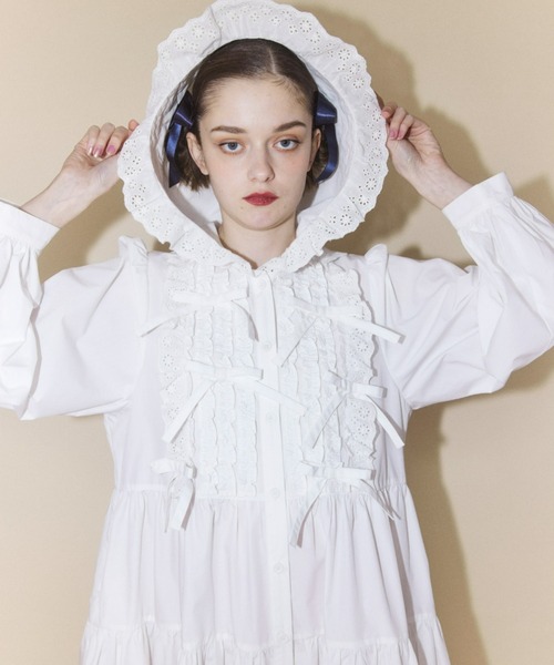 Candy Stripper(キャンディストリッパー)の「ALWAYS WITH YOU HOODIE ワンピース(ワンピース・レディース・ライトブルー/オフホワイト/ブラック・2)」の11枚目の写真