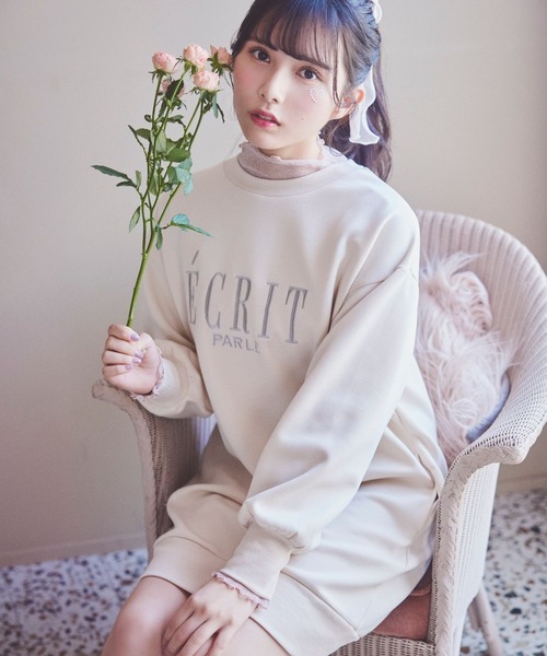 repipi armario(レピピ アルマリオ)の「ダンボールシシュウワンピース(ワンピース・キッズ・グレー/ピンク/アイボリー・SMALL/LARGE/MEDIUM)」の20枚目の写真