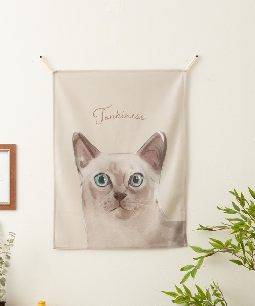 セール】猫デザイン キャットアートファブリックポスター（ポスター