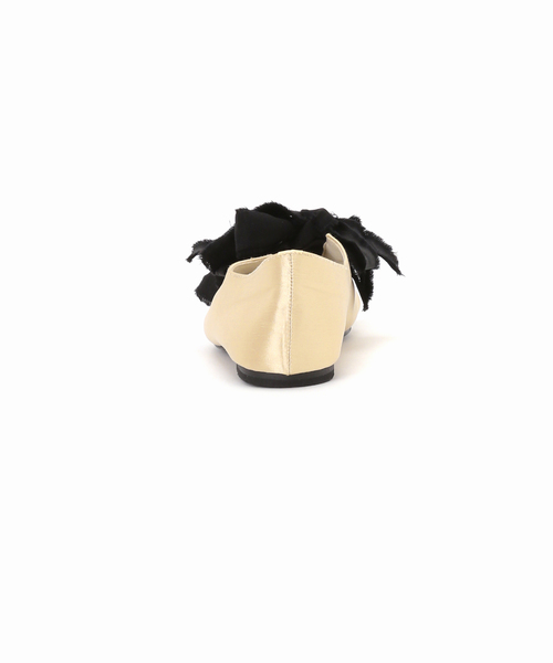 GRISE（グリーズ）の「GRISEサテンリボンバレリーナ（バレエシューズ