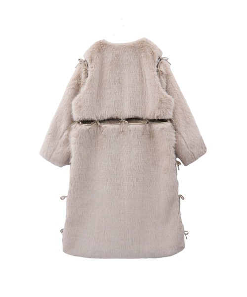 Cla STEllaR（クラステラ）の「ファー リボン コート 4way（ムートン