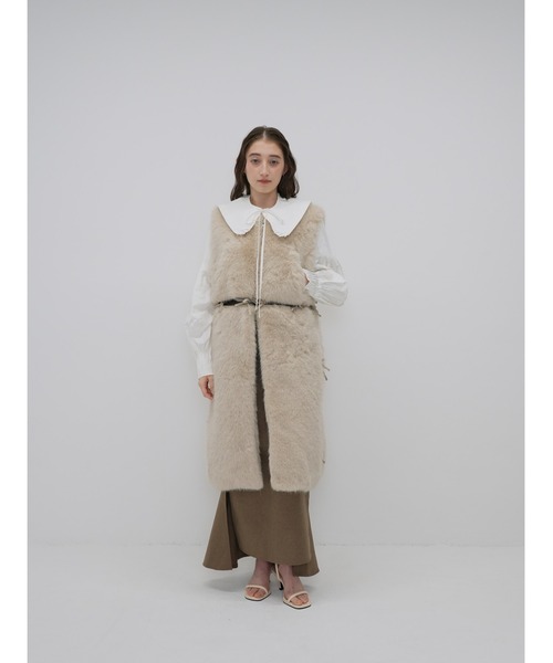 FUR RIBBON COAT Cla STEllaR
