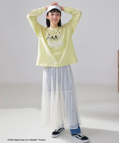 coen（コーエン）の「2WAYチュールティアードスカート（スカート・レディース・ダークグレー/ブラック/オフホワイト・M/L）」の6枚目の写真