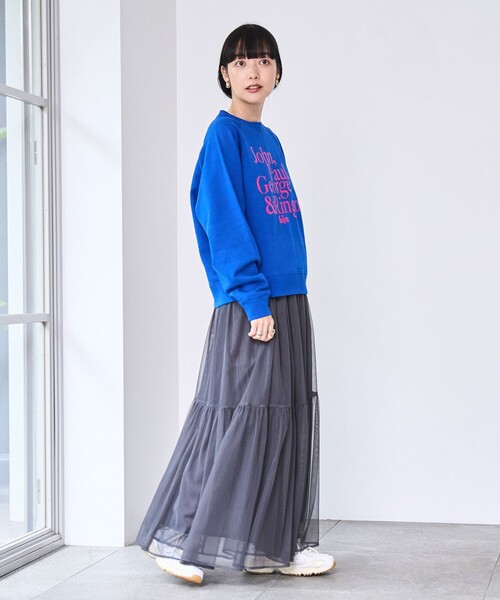 coen（コーエン）の「2WAYチュールティアードスカート（スカート・レディース・ダークグレー/ブラック/オフホワイト・M/L）」の17枚目の写真