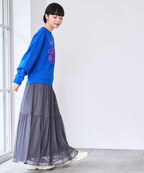 coen（コーエン）の「2WAYチュールティアードスカート（スカート・レディース・ダークグレー/ブラック/オフホワイト・M/L）」の18枚目の写真