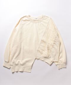 spanglelace collar blouse / スパンコールレースカラーブラウス