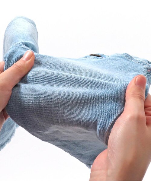 BREEZE（ブリーズ）の「フリンジスキニーパンツ_ストレッチ（その他パンツ・キッズ・ブラック/サックスブルー・90/100/110/120/80/130/140）」の6枚目の写真