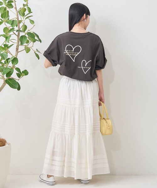 FREAK'S STORE（フリークスストア）の「インド ピンタックスカート（スカート・レディース・ブラック/キャメル/ホワイト・ﾌﾘ-）」の6枚目の写真