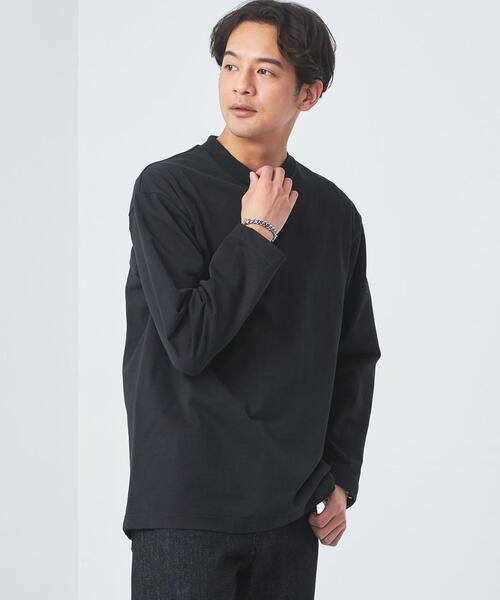 green label relaxing（グリーンレーベルリラクシング）の「スビン クルーネック Tシャツ（Tシャツ/カットソー・メンズ・ブラック/ライトピンク/ターコイズブルー/ホワイト・S/M/XL/L）」の3枚目の写真