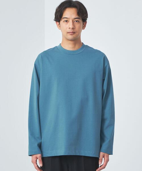 green label relaxing（グリーンレーベルリラクシング）の「スビン クルーネック Tシャツ（Tシャツ/カットソー・メンズ・ブラック/ライトピンク/ターコイズブルー/ホワイト・S/M/XL/L）」の17枚目の写真