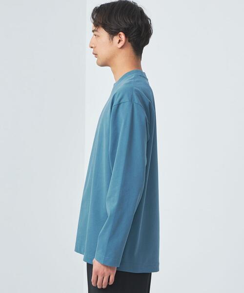 green label relaxing（グリーンレーベルリラクシング）の「スビン クルーネック Tシャツ（Tシャツ/カットソー・メンズ・ブラック/ライトピンク/ターコイズブルー/ホワイト・S/M/XL/L）」の18枚目の写真