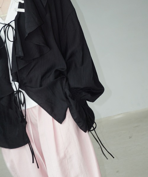 OHGA ワッフルブラウスWAFFLE BLOUSE