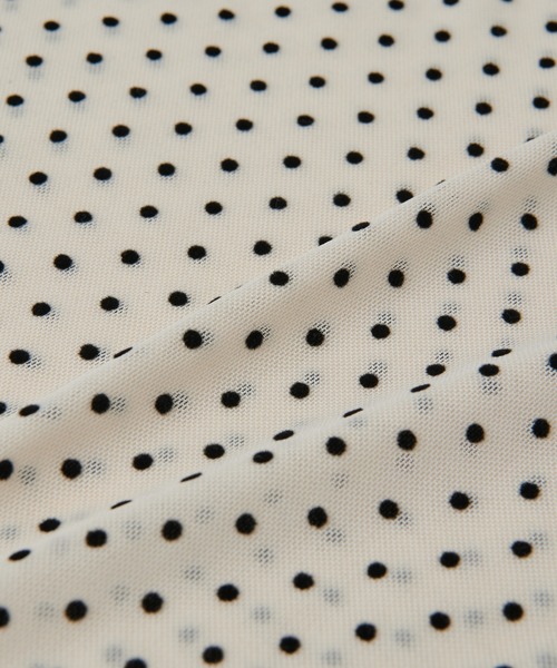 un dix cors（アンディコール）の「チュールフロッキードットプルオーバー（Tシャツ/カットソー・レディース・ブラック/アイボリー・FREE）」の11枚目の写真