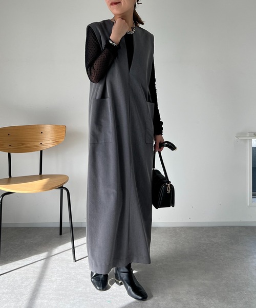 un dix cors（アンディコール）の「チュールフロッキードットプルオーバー（Tシャツ/カットソー・レディース・ブラック/アイボリー・FREE）」の18枚目の写真