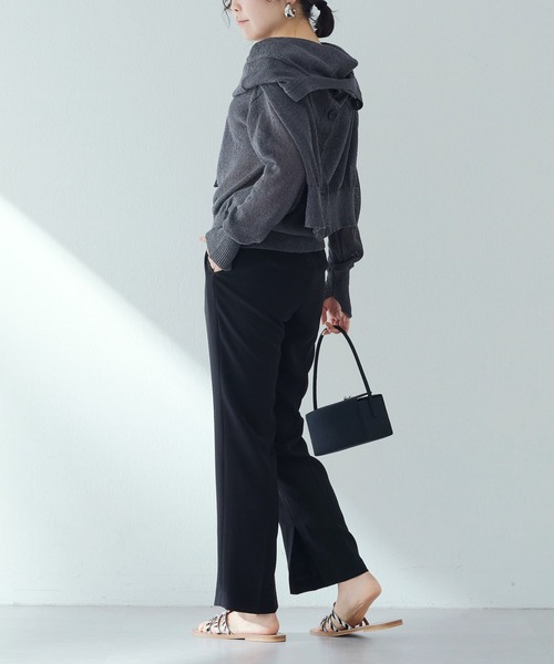 Whim Gazette(ウィムガゼット)の「ストレッチスリットパンツ Whim Gazette(ウィムガゼット)の「ストレッチスリットパンツ