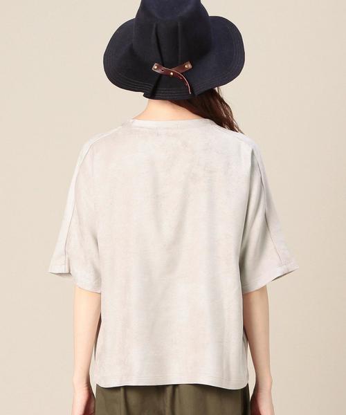BEAUTY&YOUTH UNITED ARROWS(ビューティーアンドユースユナイテッドアローズ)の「BY スウェードタッチポケットTシャツ ◆(Tシャツ/カットソー・レディース・ナチュラル/ベージュ/ネイビー・フリー)」の7枚目の写真