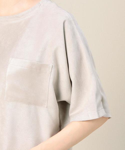 BEAUTY&YOUTH UNITED ARROWS(ビューティーアンドユースユナイテッドアローズ)の「BY スウェードタッチポケットTシャツ ◆(Tシャツ/カットソー・レディース・ナチュラル/ベージュ/ネイビー・フリー)」の13枚目の写真