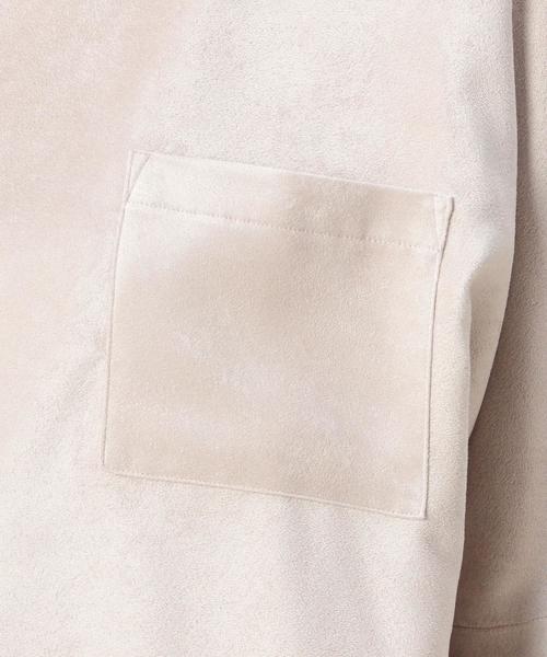 BEAUTY&YOUTH UNITED ARROWS(ビューティーアンドユースユナイテッドアローズ)の「BY スウェードタッチポケットTシャツ ◆(Tシャツ/カットソー・レディース・ナチュラル/ベージュ/ネイビー・フリー)」の15枚目の写真