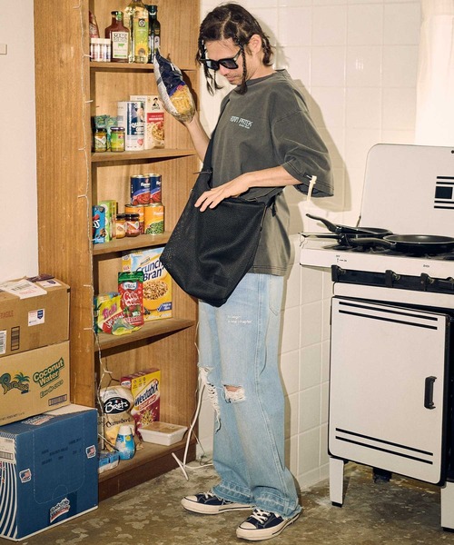 ADAM PATEK（アダムパテック）の「ADAMPATEK/mesh shoulder bag/メッシュショルダーバッグ（ショルダーバッグ・メンズ・ブラック・FREE）」の6枚目の写真