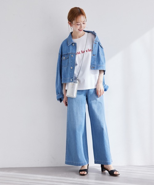 ROPE' PICNIC（ロペピクニック）の「RENU/ロゴTシャツ（Tシャツ/カットソー・レディース・ベージュ/ブラック/ホワイト系その他/ホワイト/ホワイト系その他4/ホワイト系その他3・40/38）」の22枚目の写真