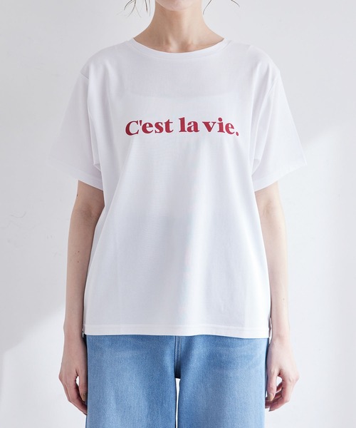 ROPE' PICNIC（ロペピクニック）の「RENU/ロゴTシャツ（Tシャツ/カットソー・レディース・ベージュ/ブラック/ホワイト系その他/ホワイト/ホワイト系その他4/ホワイト系その他3・40/38）」の17枚目の写真