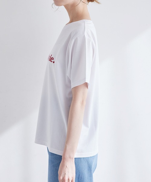 ROPE' PICNIC（ロペピクニック）の「RENU/ロゴTシャツ（Tシャツ/カットソー・レディース・ベージュ/ブラック/ホワイト系その他/ホワイト/ホワイト系その他4/ホワイト系その他3・40/38）」の18枚目の写真