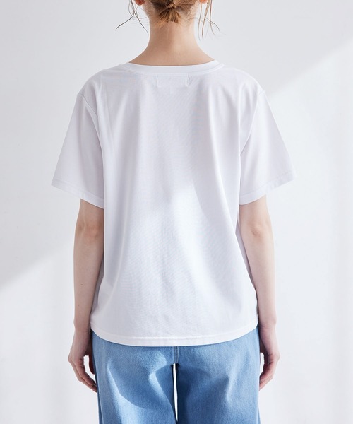 ROPE' PICNIC（ロペピクニック）の「RENU/ロゴTシャツ（Tシャツ/カットソー・レディース・ベージュ/ブラック/ホワイト系その他/ホワイト/ホワイト系その他4/ホワイト系その他3・40/38）」の19枚目の写真