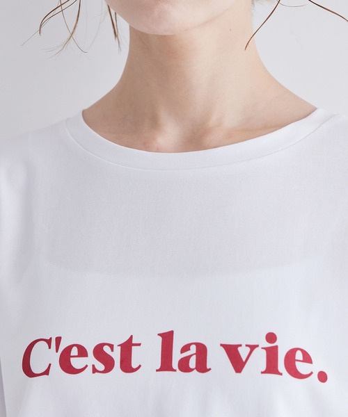 ROPE' PICNIC（ロペピクニック）の「RENU/ロゴTシャツ（Tシャツ/カットソー・レディース・ベージュ/ブラック/ホワイト系その他/ホワイト/ホワイト系その他4/ホワイト系その他3・40/38）」の20枚目の写真