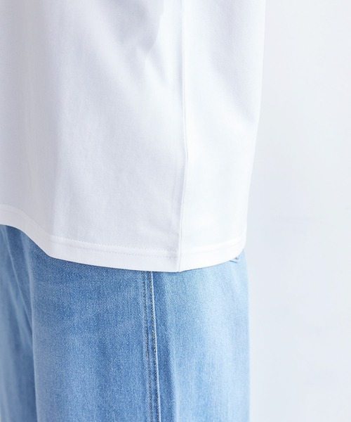 ROPE' PICNIC（ロペピクニック）の「RENU/ロゴTシャツ（Tシャツ/カットソー・レディース・ベージュ/ブラック/ホワイト系その他/ホワイト/ホワイト系その他4/ホワイト系その他3・40/38）」の11枚目の写真