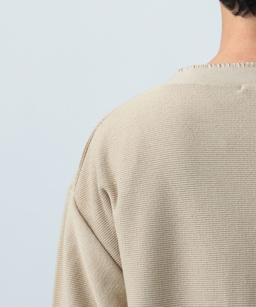 BAYFLOW（ベイフロー）の「ステッチニットカーディガン（カーディガン/ボレロ・メンズ・ブラック/ベージュ・LARGE/MEDIUM）」の13枚目の写真