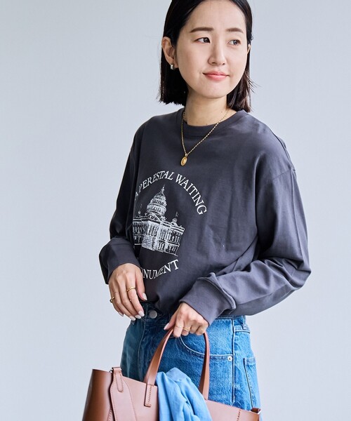 coen（コーエン）の「アソートロゴプリントTシャツ（Tシャツ/カットソー・レディース・オフホワイト/ダークグレー/その他1・M/L）」の15枚目の写真