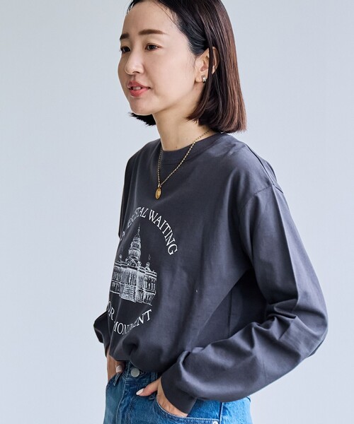 coen（コーエン）の「アソートロゴプリントTシャツ（Tシャツ/カットソー・レディース・オフホワイト/ダークグレー/その他1・M/L）」の16枚目の写真