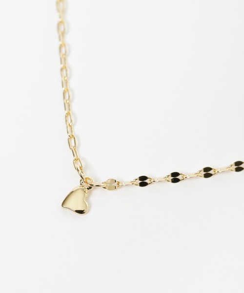 LAPUIS（ラピュイ）の「Lapuis　SV925 HEART DUAL ネックレス（ネックレス・レディース・ゴールド/その他1・-）」の3枚目の写真