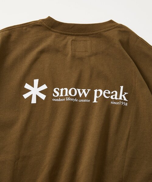 新品 ジャーナルスタンダードレリューム 別注 スノーピーク Tシャツワンピース 追加2》別注【Snow Peak/スノーピーク】Tシャツワンピース