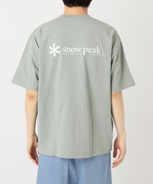 JOURNAL STANDARD relume(ジャーナルスタンダード レリューム)の「【SNOWPEAK / スノーピーク】別注 ロゴプリント Tシャツ(Tシャツ/カットソー・メンズ・パープル/カーキ/アイボリー/グリーン/ホワイト・LARGE/MEDIUM/SMALL)」の14枚目の写真