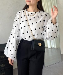 prose verse | フロッキードットオーガンジーレイヤードブラウス(シャツ/ブラウス)