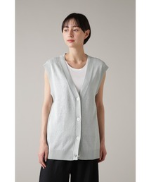 マーガレットハウエル TWISTED LINEN コットンリネンニットベスト M MARGARET HOWELL｜マーガレット・ハウエルのニット/セーター