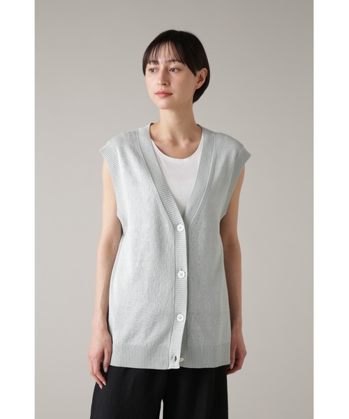 マーガレットハウエル コットンカーディガン FINE LINEN COTTON KNITWEAR | MARGARET HOWELL（マーガレット