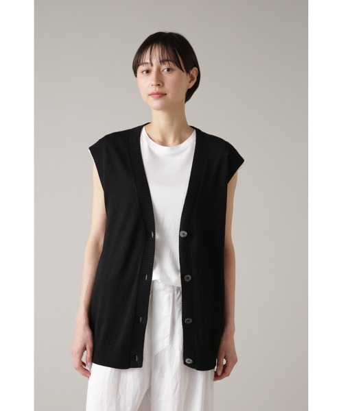 マーガレットハウエル TWISTED LINEN コットンリネンニットベスト M MARGARET HOWELL（マーガレットハウエル）の「TWISTED LINEN