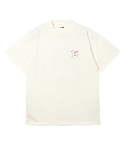 X-girl（エックスガール）の「X-girl FLAG S/S TEE（Tシャツ